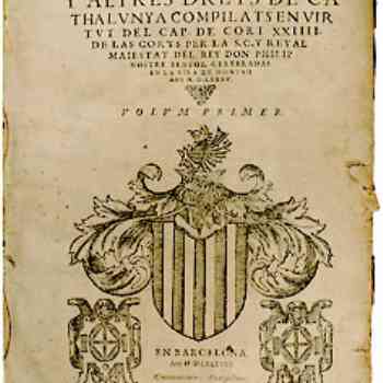 Click para ampliar. Pulsa en el nombre para ver la ficha. Constituciones de Cataluña de 1413 a 1704